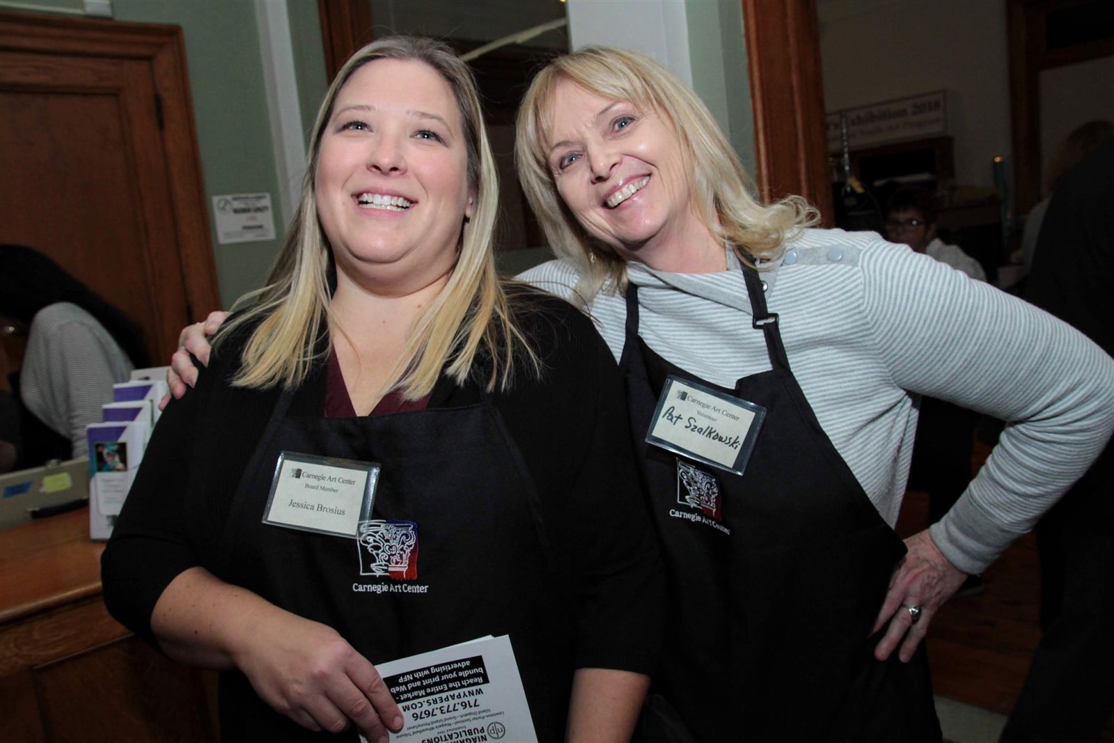 Smiles at Art Off the Wall in Carnegie Art Center